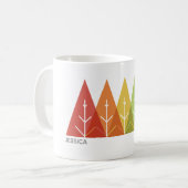 Mug Noël Géométrique moderne (Devant gauche)