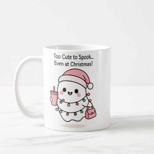 Mug Noël Ghost Cute Kawaii (Gauche)