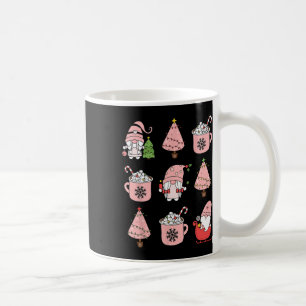 Mug Noël Gnome Rose Rétro Latte Glacé à la Menthe Poiv
