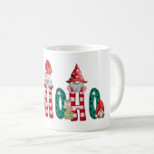 Mug noël gnomes, ho ho ho ho, cadeau de noël (Devant droit)