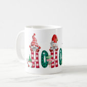 Mug noël gnomes, ho ho ho ho, cadeau de noël (Devant gauche)