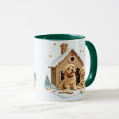 Mug Noël Golden Retriever Dogs Gingerbread House (Devant droit)