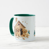 Mug Noël Golden Retriever Dogs Gingerbread House (Devant gauche)