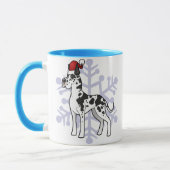 Mug Noël great dane (Gauche)