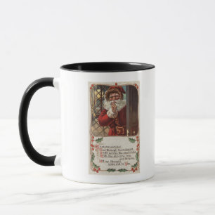Mug Noël GreetingSanta avec la main sur la barbe