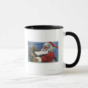 Mug Noël GreetingSanta et cadeaux