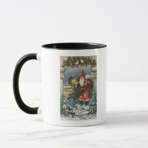 Mug Noël GreetingSanta et tourne-disque