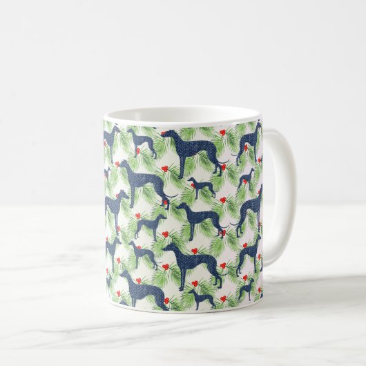 Mug Noël Greyhounds (Devant droit)