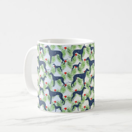 Mug Noël Greyhounds (Devant gauche)
