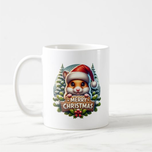 Mug Noël Hamster (Gauche)