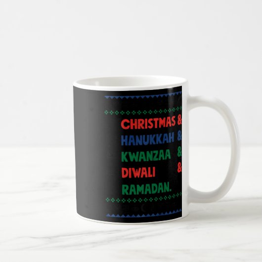 Mug Noël Hanoukka Kwanzaa Diwali Ramadan Funny Ug (Droite)
