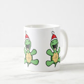 Mug Noël heureux de tortue (Devant droit)