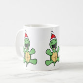 Mug Noël heureux de tortue (Devant gauche)