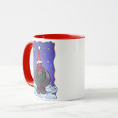 Mug Noël Hippopotame (Devant gauche)