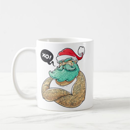 Mug Noël Hipsta Santa Claus (Gauche)