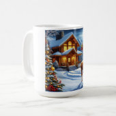 Mug Noël/Hiver Deer Lodge (Devant gauche)