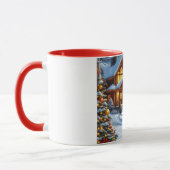 Mug Noël/Hiver Deer Lodge (Gauche)
