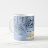 Mug Noël hiver merveilleuse logo de l'entreprise (Devant gauche)