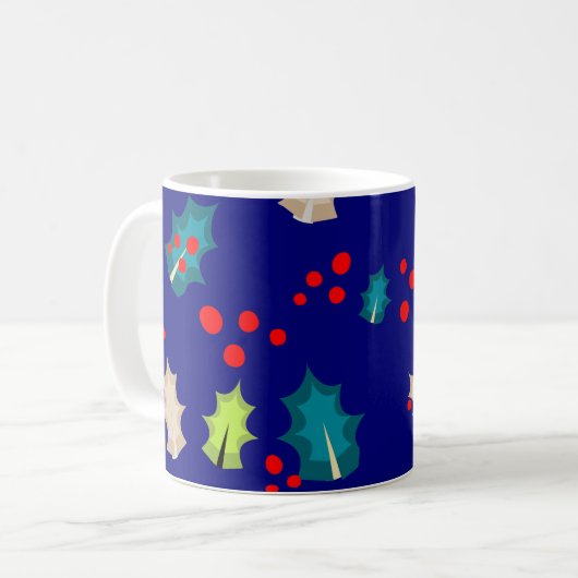 Mug Noël Holly et Berries (Devant gauche)