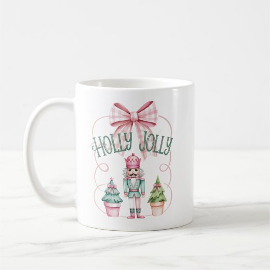 Mug Noël Holly Jolly Casse-Noisette Coquette Prépa (Gauche)