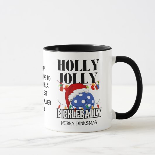 Mug Noël HOLLY JOLLY PICKLEBALLY (Droite)