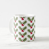 Mug Noël Holly Red Berries Feuilles verts (Devant gauche)