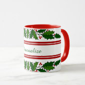 Mug Noël Holly & Red Berries Noël Noël (Devant droit)