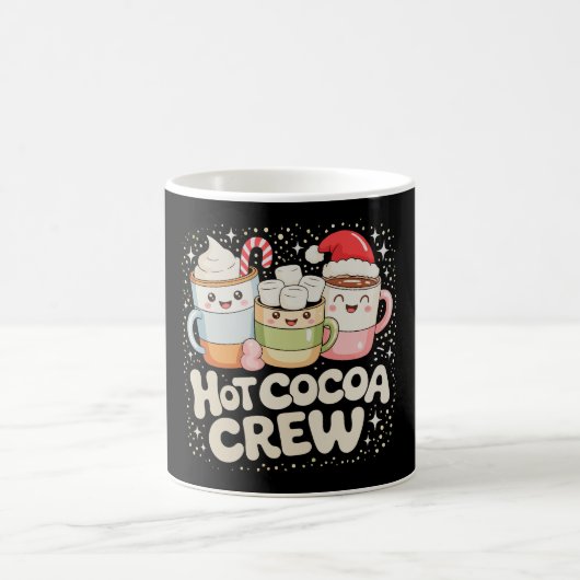 Mug Noël Hot Cocoa Crew Noël Famille de vacances (Centre)