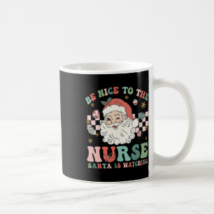 Mug Noël Infirmière Soyez gentil avec l'infirmière Le