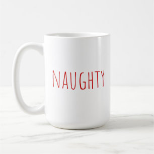 Mug Noël inspiré par Naughty Rae Dunn