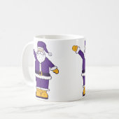 Mug noël jaune pourpre santa claus (Devant gauche)