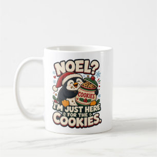Mug Noël ? Je suis juste là pour les biscuits Funny Pe