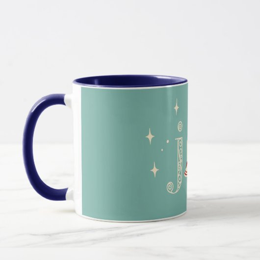 Mug Noël Joyeux et fête de l'ornement (Gauche)