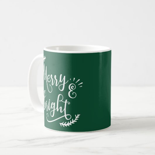 Mug Noël joyeux et lumineux (Devant gauche)