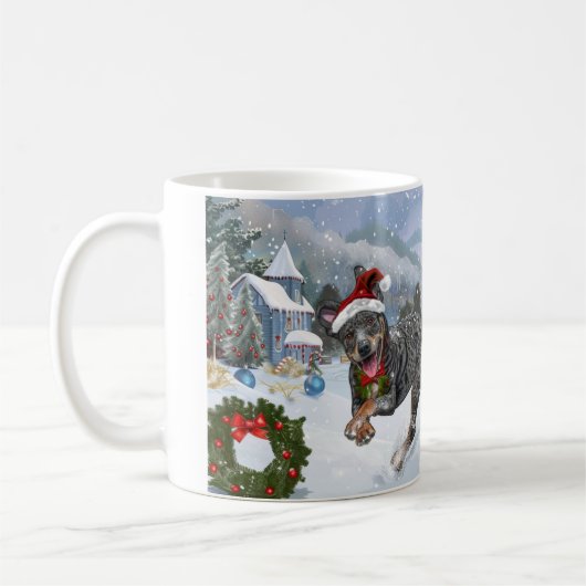 Mug Noël Kelpie australien (Gauche)