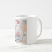 Mug Noël, la belle Muis à arbre de Noël rouge (Devant droit)