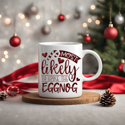 Mug Noël Le Plus Susceptible D'Aiguiller Eggnog Person
