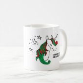 Mug Noël magique de licorne (Devant droit)