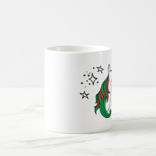 Mug Noël magique de licorne (Centre)