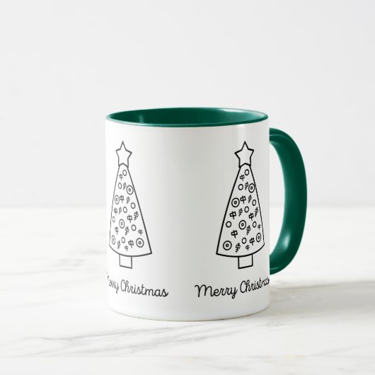 Mug Noël Mahjong (Devant droit)
