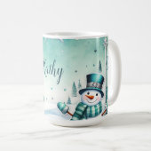 Mug Noël : Manches de neige en turc (Devant droit)