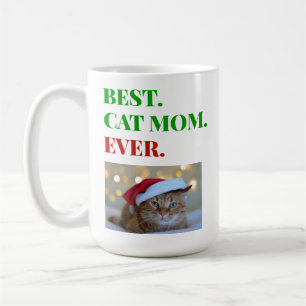 Mug Noël Meilleur Chat Maman Jamais Photo