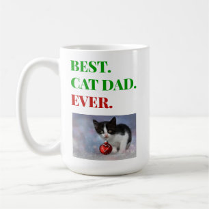 Mug Noël Meilleur Chat Papa Jamais Photo