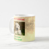 Mug Noël Meilleur chien Maman Jour animal de compagnie (Devant gauche)