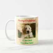 Mug Noël Meilleur chien Maman Jour animal de compagnie (Gauche)
