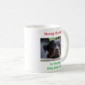 Mug Noël Meilleur chien Maman Jour animal de compagnie (Devant droit)