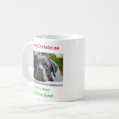 Mug Noël Meilleur chien Maman Jour animal de compagnie (Devant gauche)