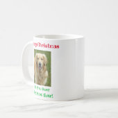 Mug Noël Meilleur chien Maman Jour animal de compagnie (Devant gauche)