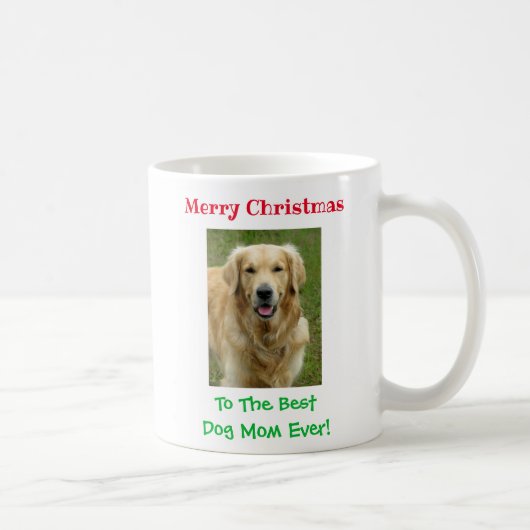 Mug Noël Meilleur chien Maman Jour animal de compagnie (Droite)