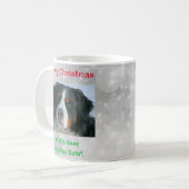 Mug Noël Meilleur Chien Papa Jamais Pet Photo (Devant gauche)